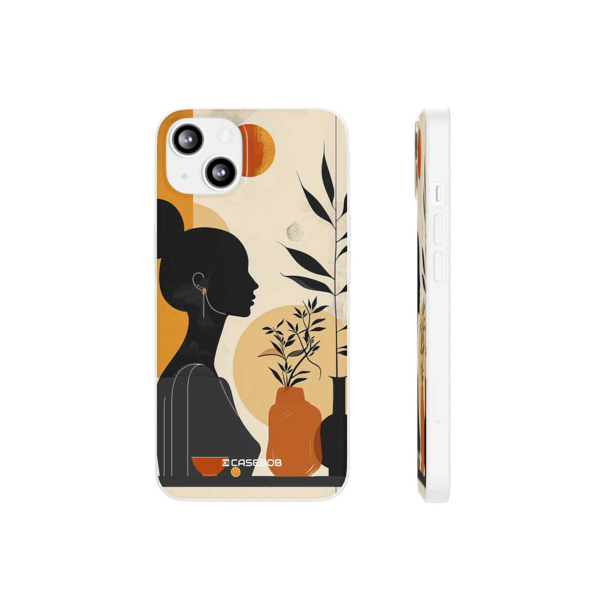 Modern Silhouette Tranquility | Flexible Phone Case for iPhone