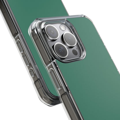 Viridian Green - Clear Impact Case for iPhone