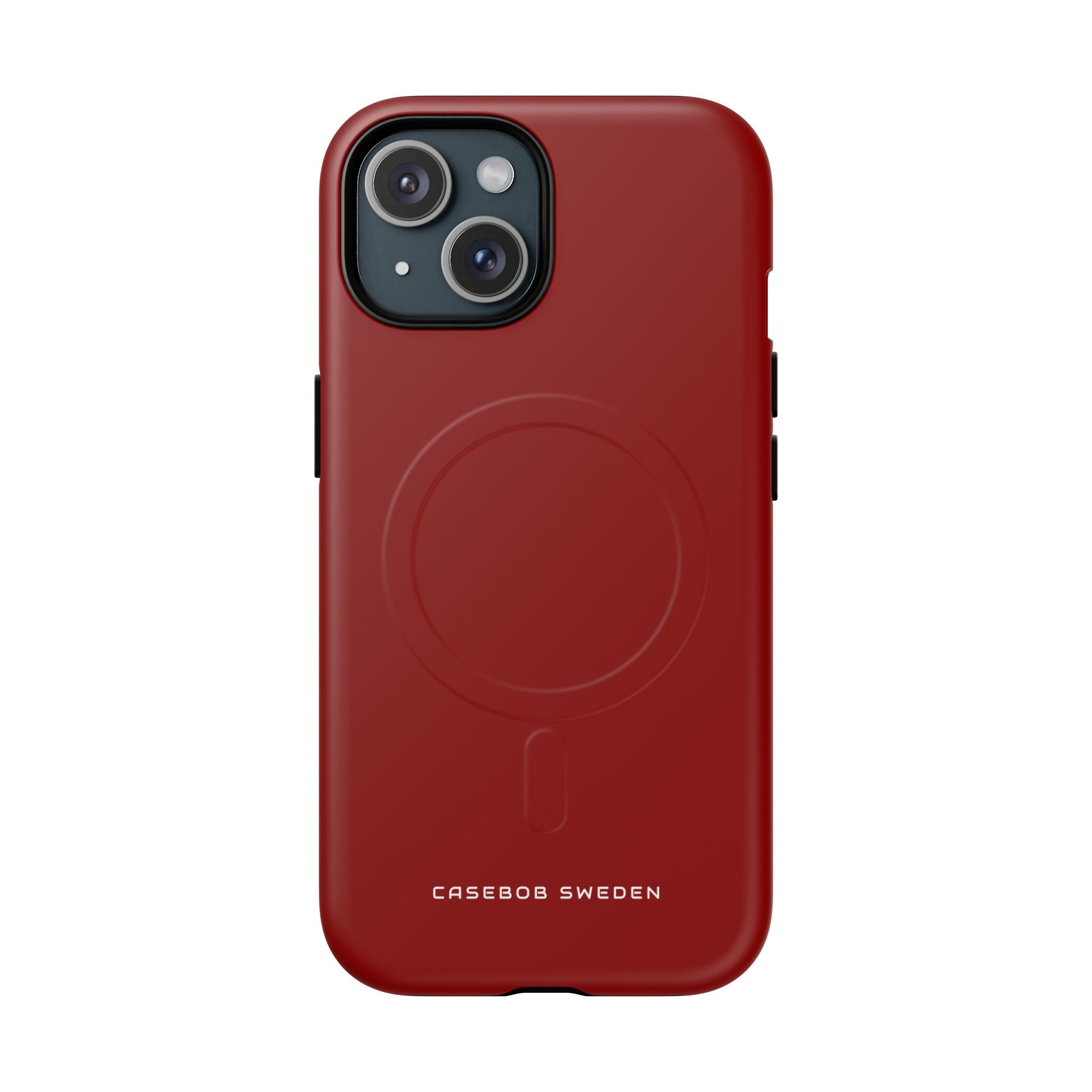 Dark Red iPhone 15 | Tough+ Phone Case