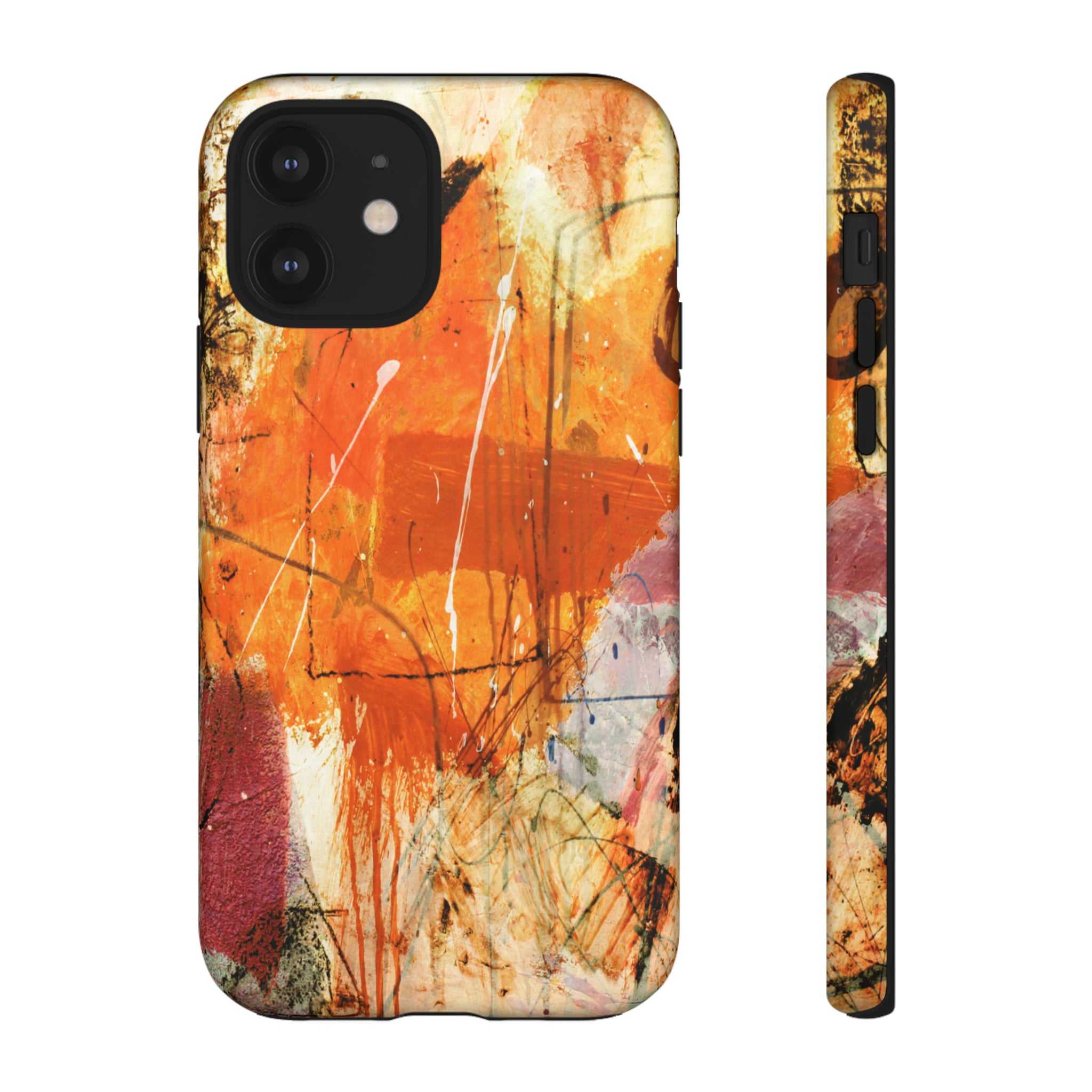 Abstract Orange Art - Protective Phone Case