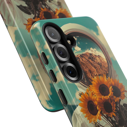 Sunflower Astronaut Samsung S25 Case - Tough