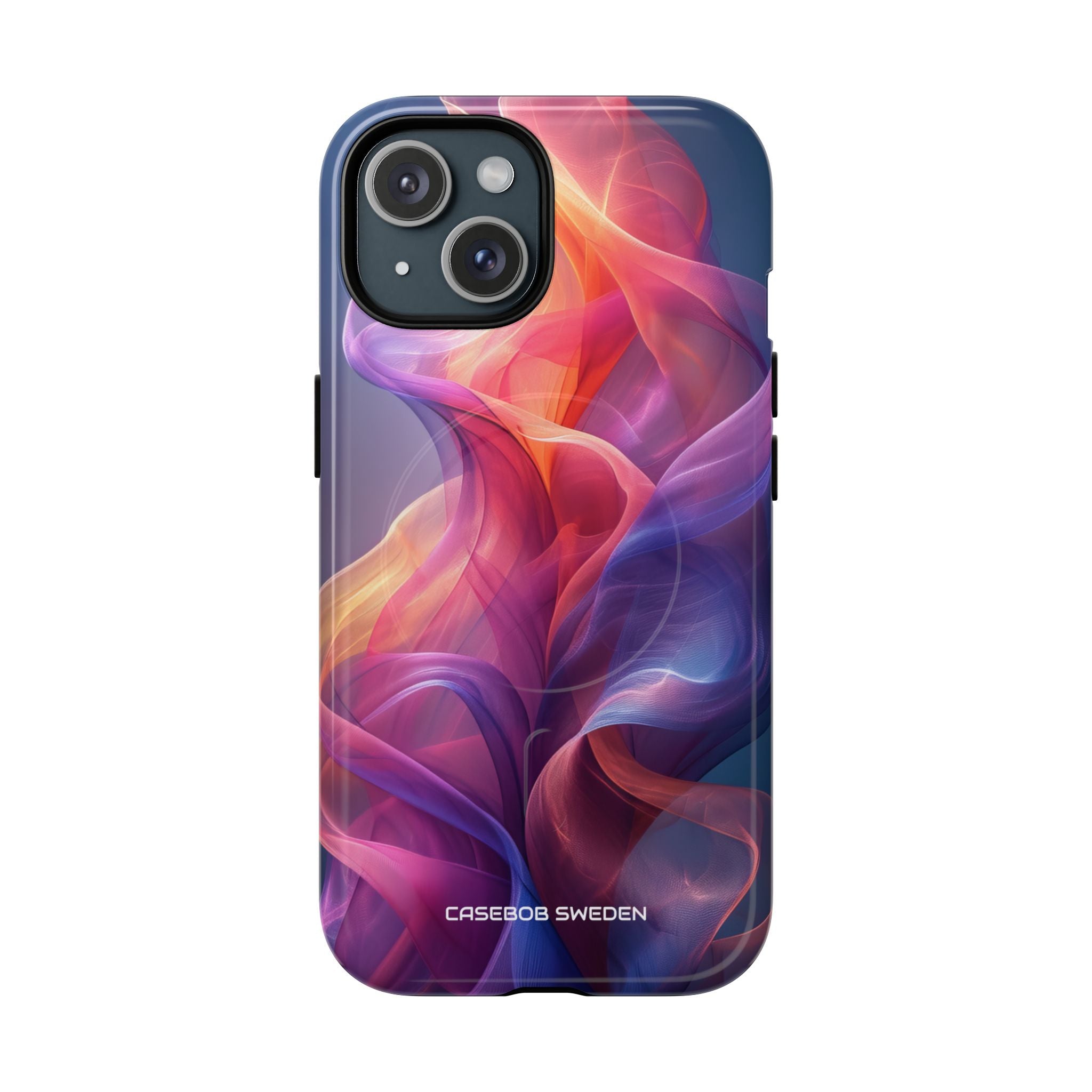 Violet Orange Flow - Tough + MagSafe® iPhone 15 Phone Case