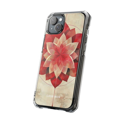 Crimson Bloom iPhone 15 Plus Case - Impact