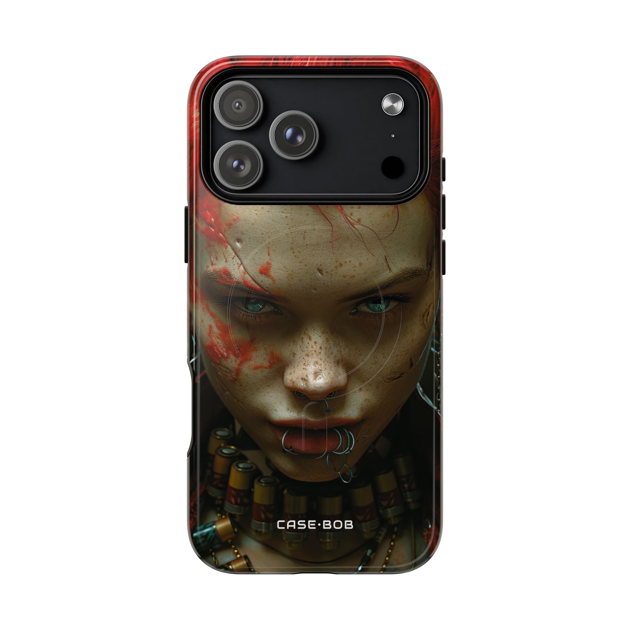 Red Spike Gaze iPhone 17 Pro Max Case - Tough+