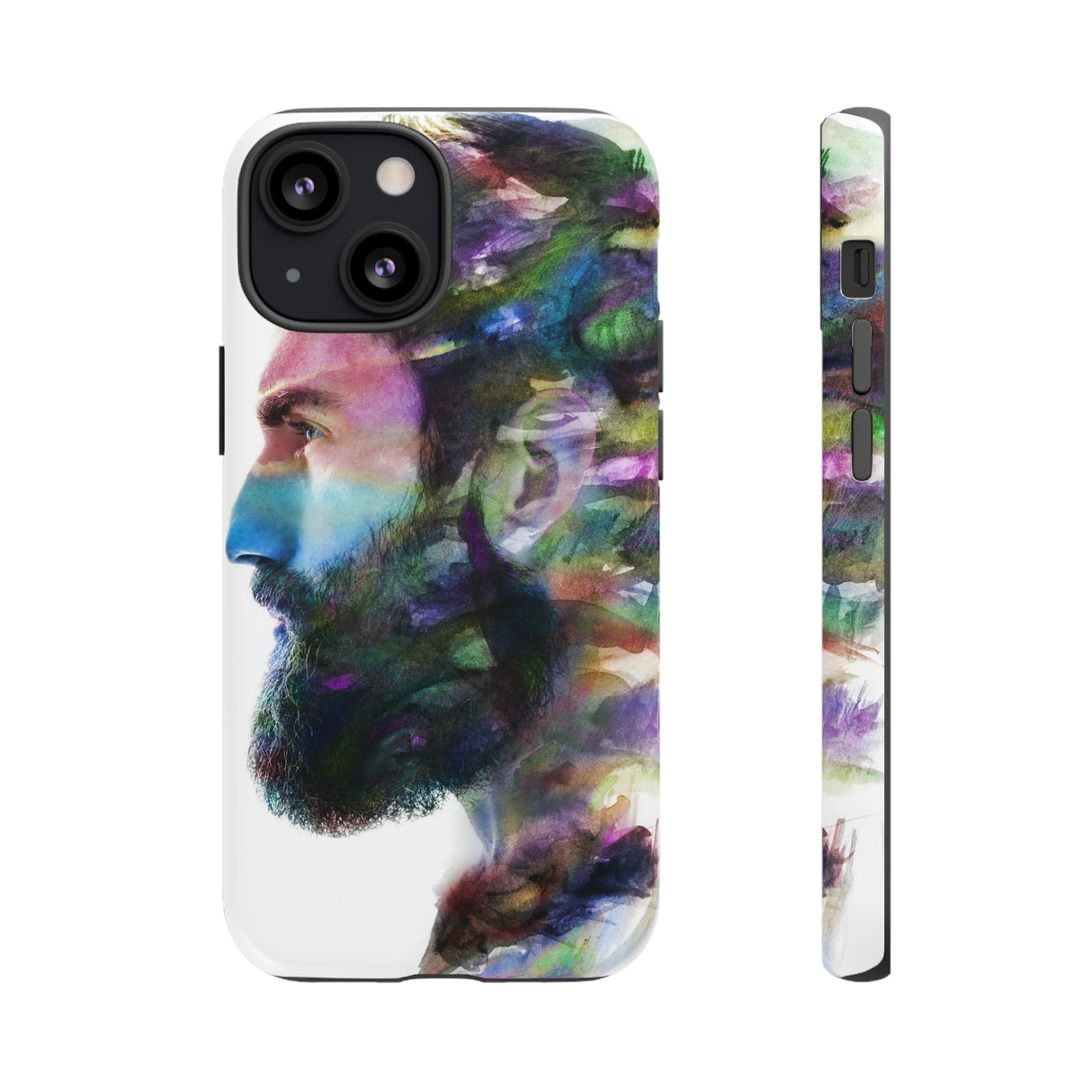 Watercolor Portrait - Protective Phone Case