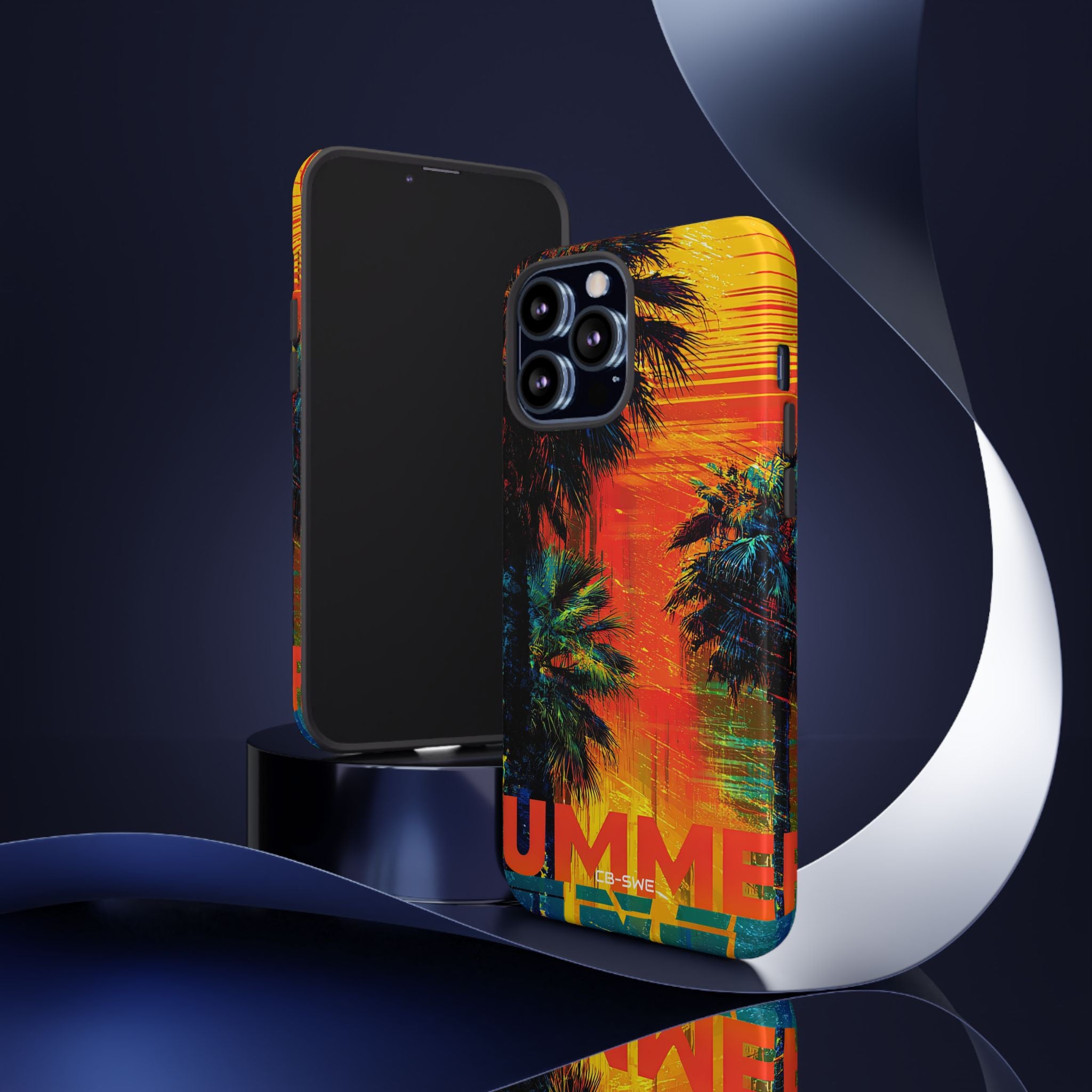 Summer Sunset Palms - iPhone Case