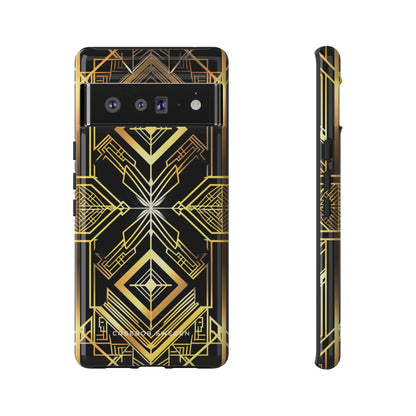 Golden Geometric Opulence Google Pixel 6 - Tough Phone Case