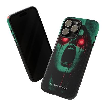 Haunting Glow of Gothic Eyes iPhone 15 - Tough Phone Case