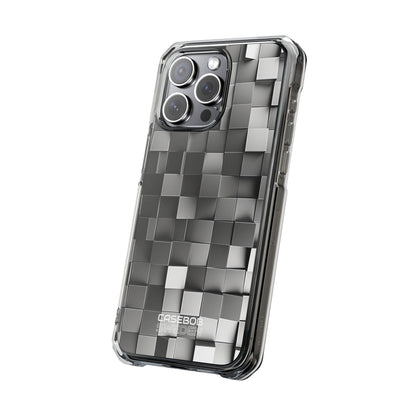 Monochrome Cube Depth iPhone 15 - Impact Clear+