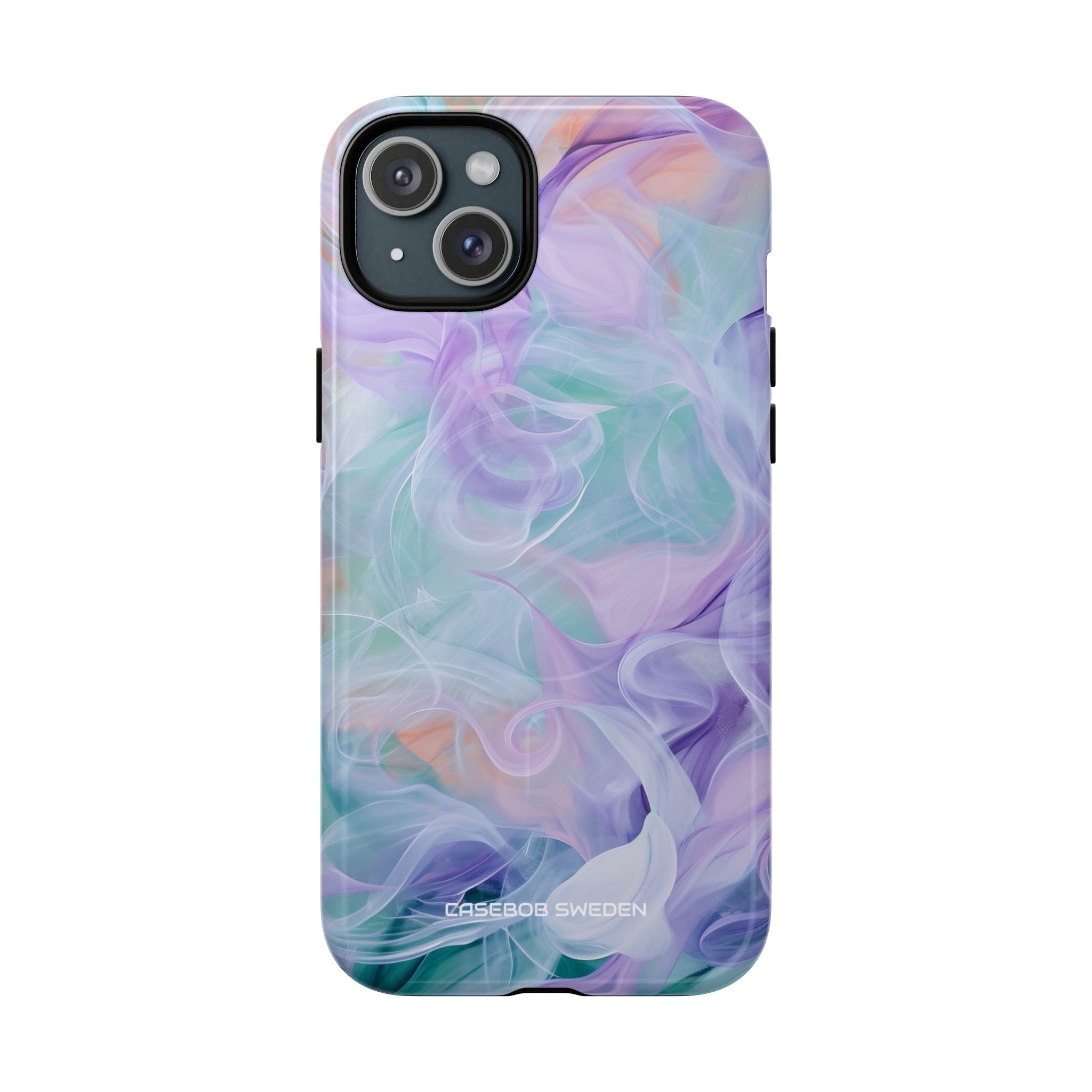 Purple Peach Whirl - Tough + MagSafe® iPhone 15 Phone Case