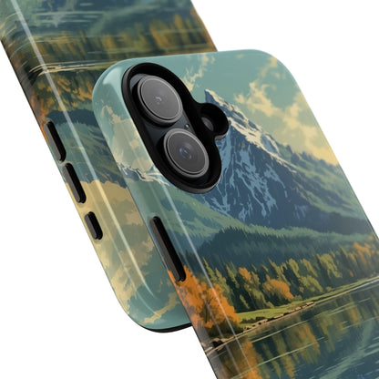Mountain Reflects Calm - iPhone Case