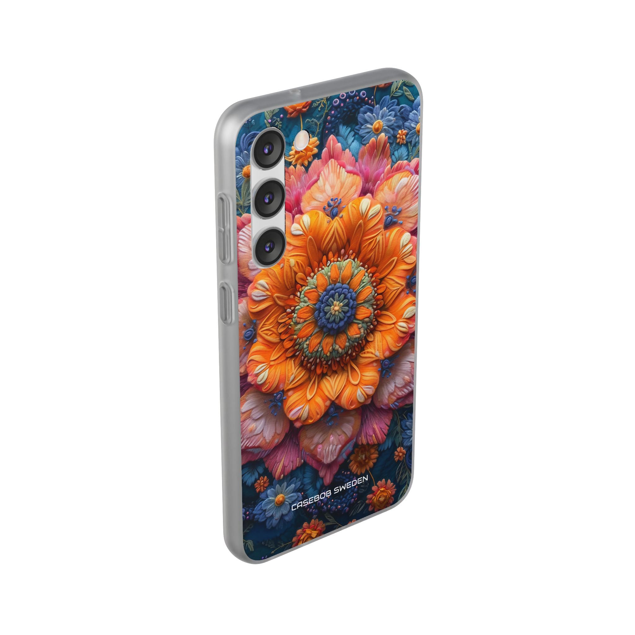 Abstract Blue Artwork - Flexi Samsung S23 Phone Case