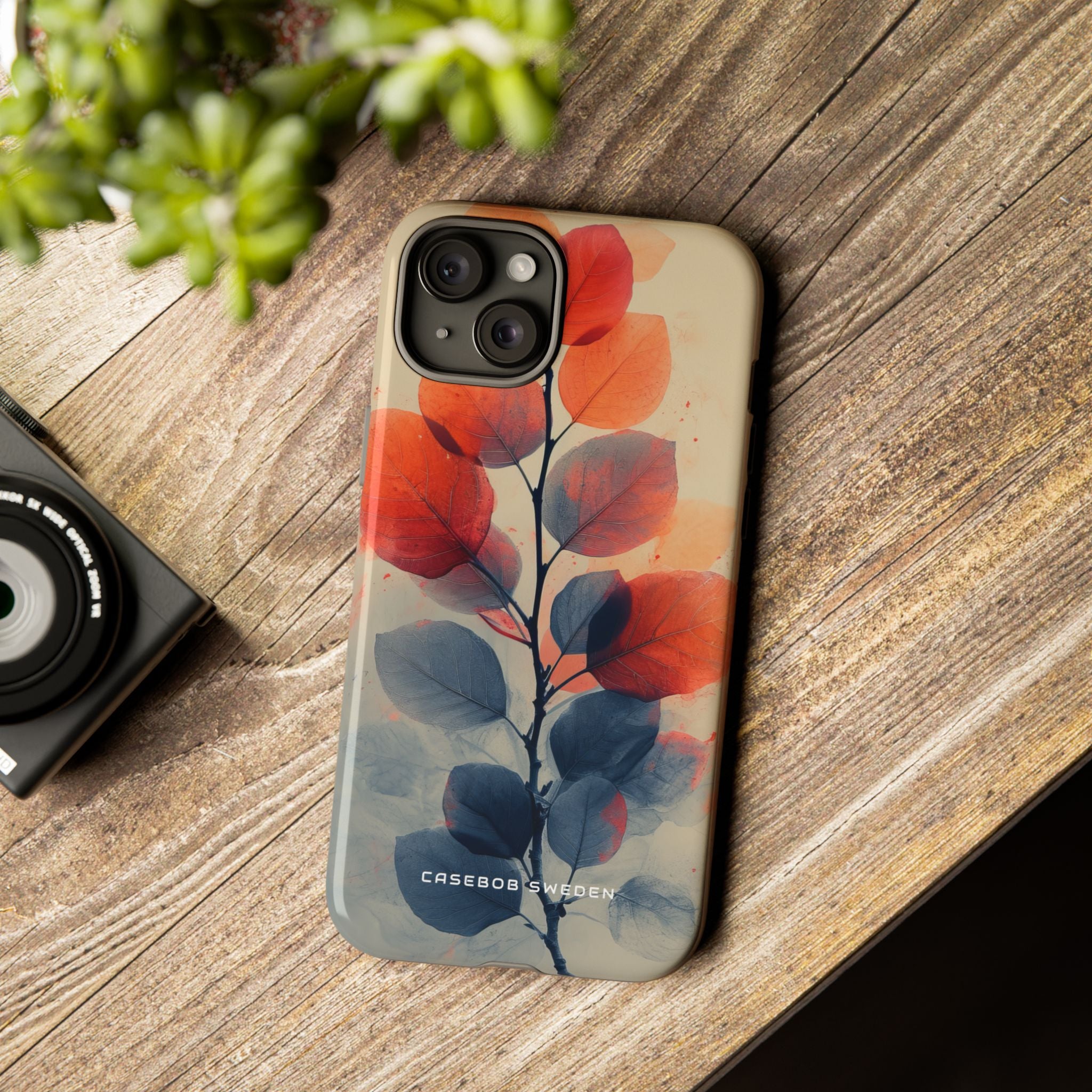 Ethereal Leaf Harmony iPhone 15 - Tough Phone Case