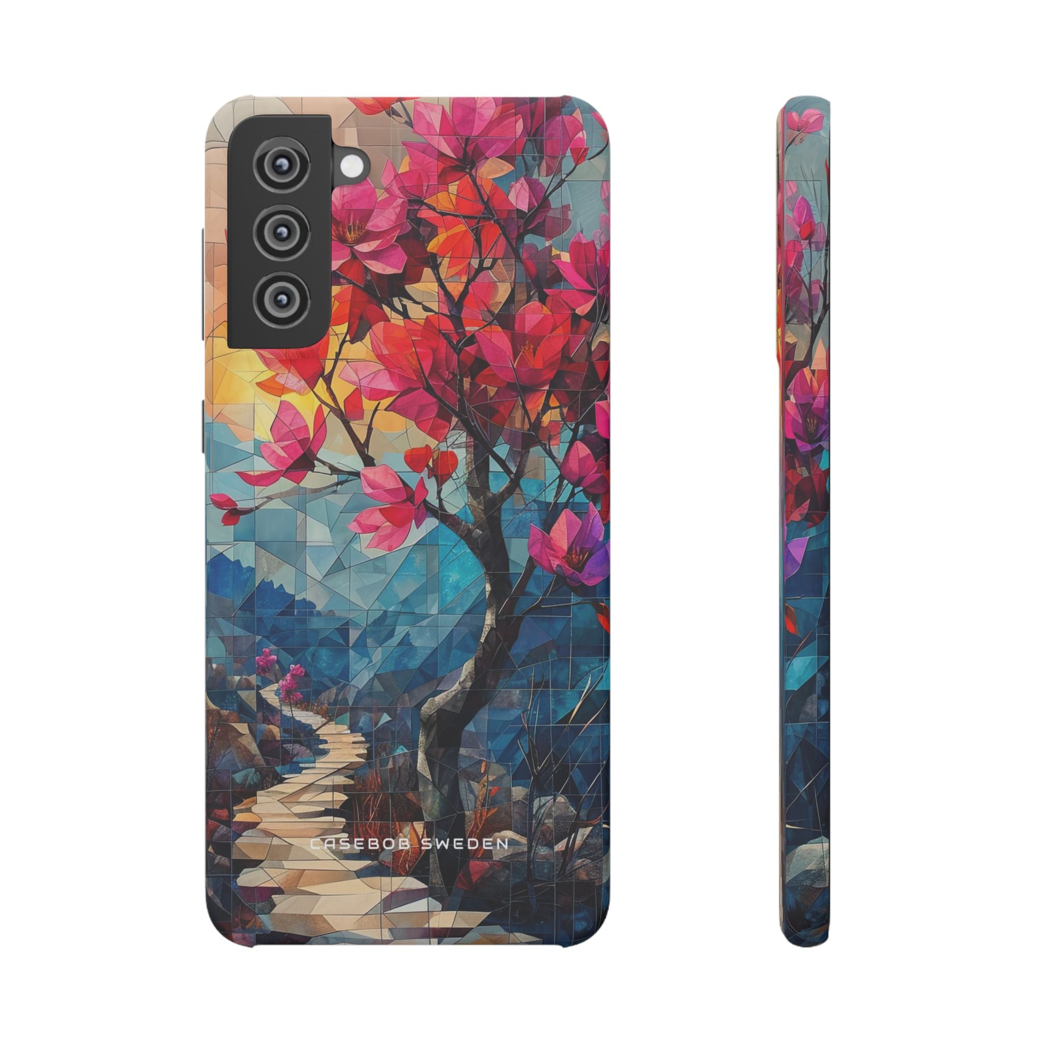 Vibrant Geometric Tree Landscape Samsung S21 - Slim Phone Case