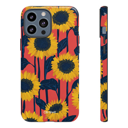 Vibrant Sunflower Rhythm - iPhone Case