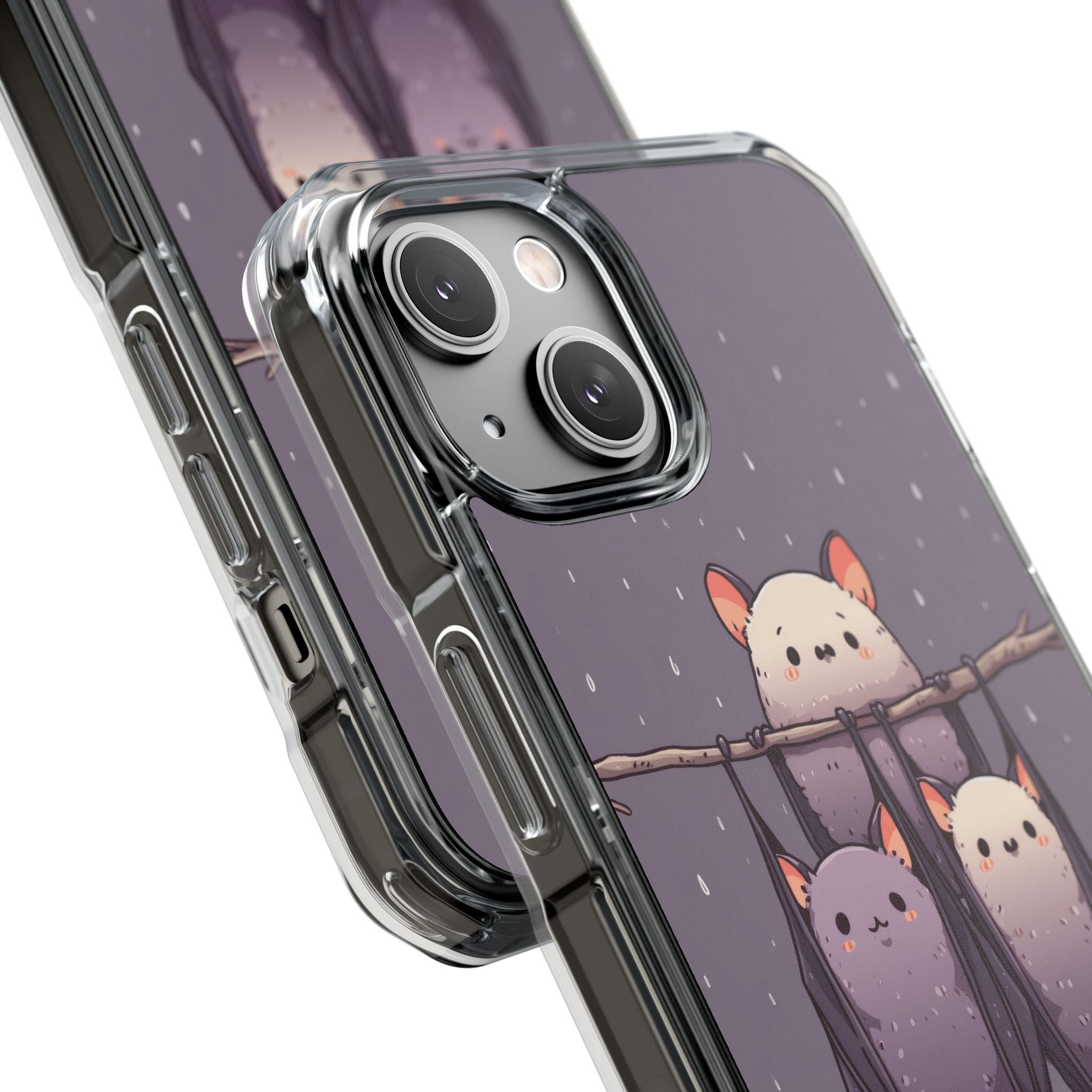 Bats Hang Playfully iPhone Case - Impact
