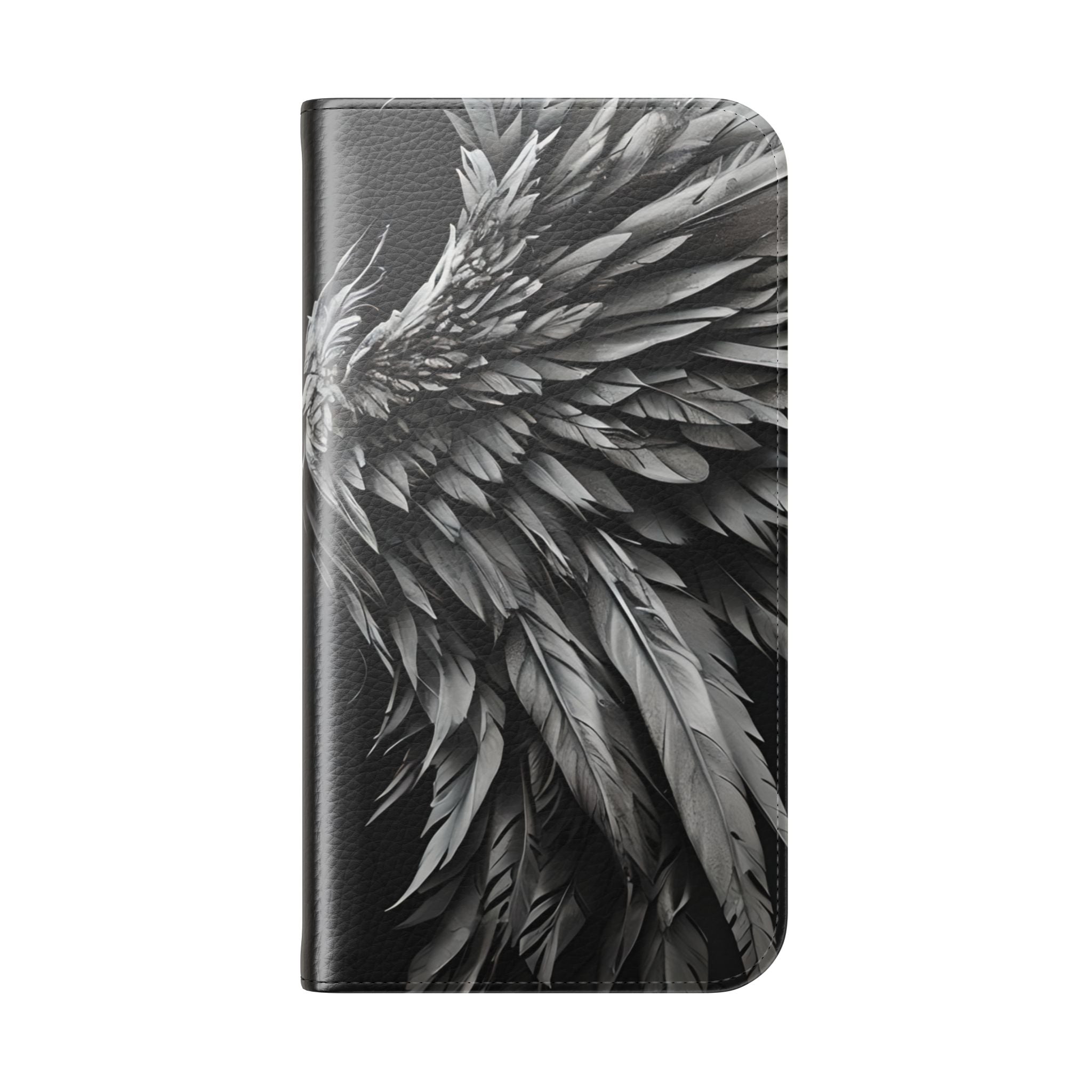 Crimson Silver Wings - iPhone 16 Pro Case - Wallet