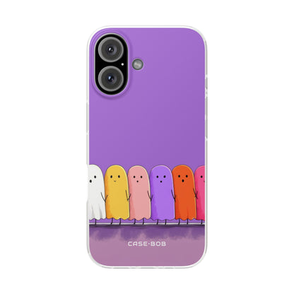 Colorful Ghosts iPhone 16 Case - Soft