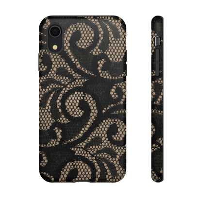 Silverrose Gothic Flower - Protective Phone Case