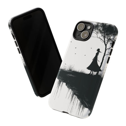 Cliffside Silhouette iPhone 15 Plus Case - Tough
