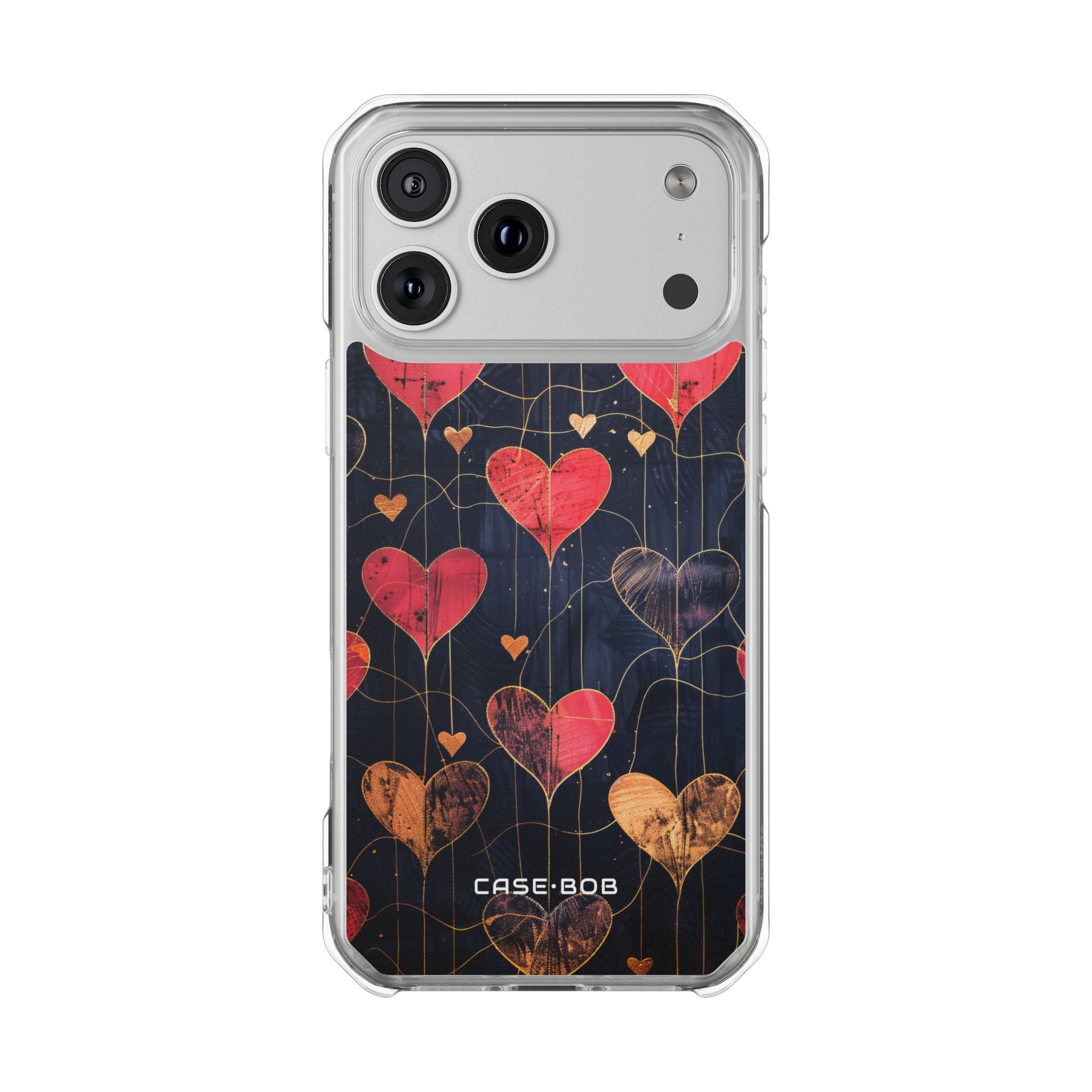 Golden Heartbeat iPhone 17 Pro Max Case - Impact