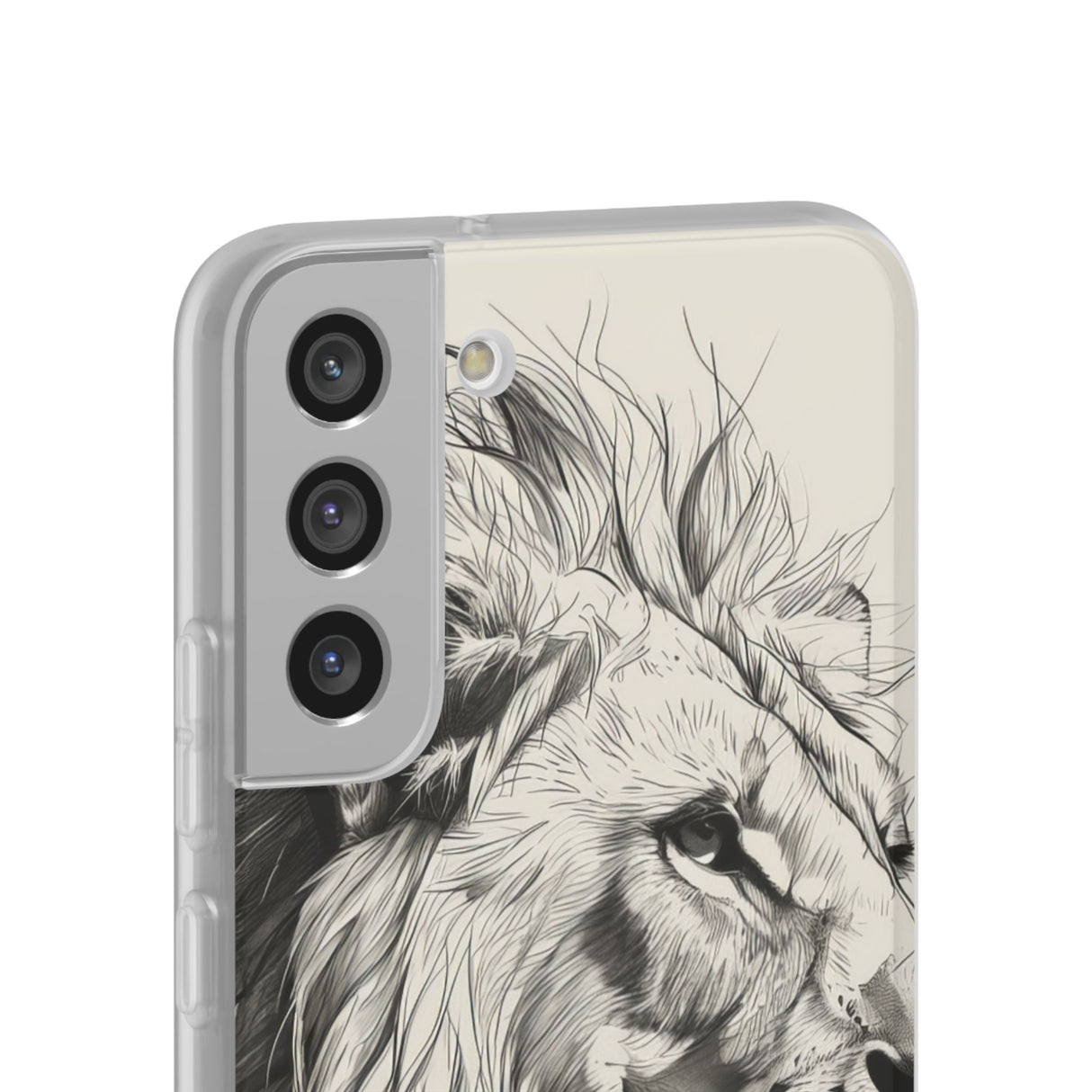 Majestic Linework Lion | Flexible Phone Case for Samsung Galaxy