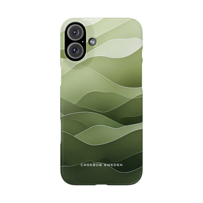 Gradient Emerald Drift iPhone 16 - Slim Phone Case