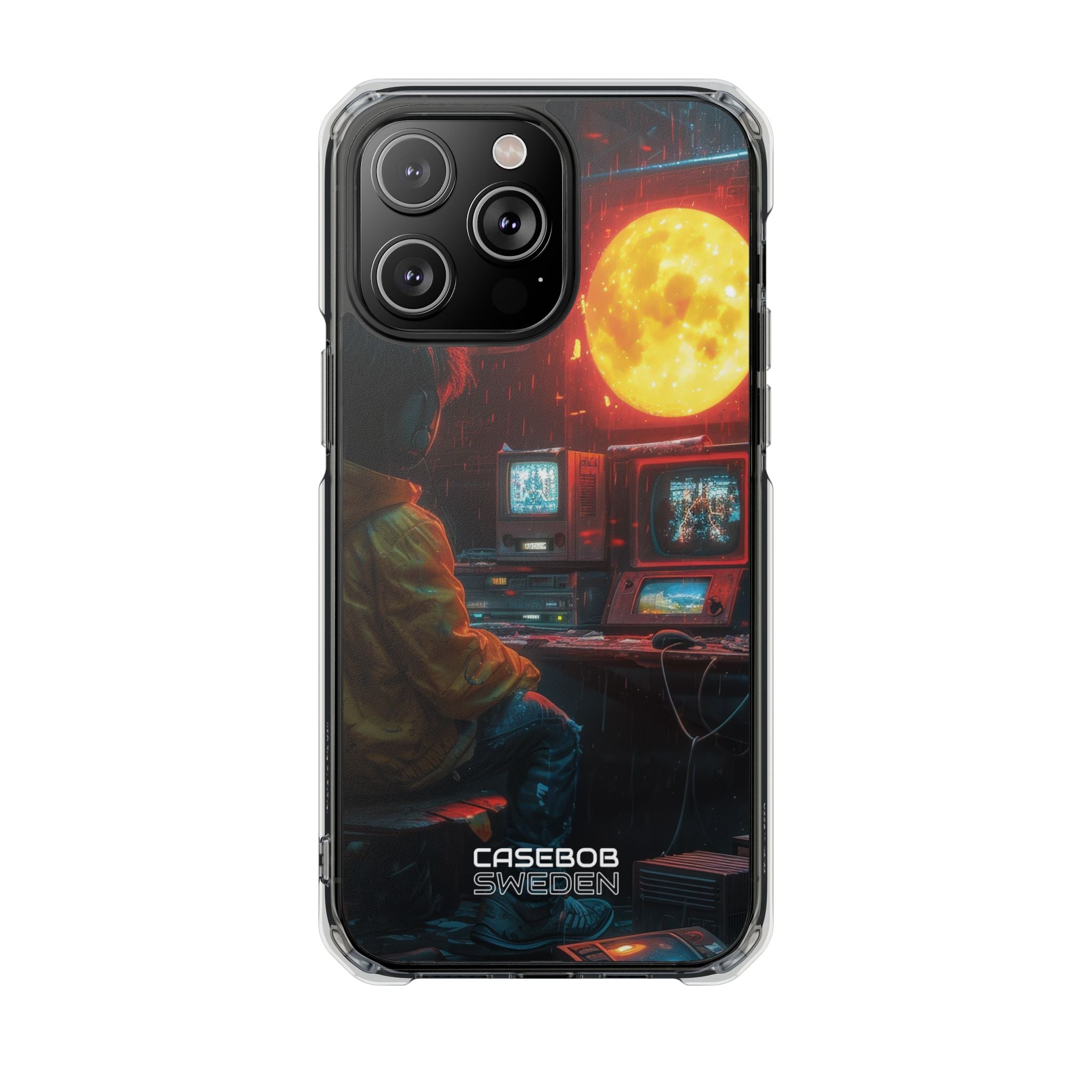 Cyberpunk Rain Room iPhone 14 - Impact Clear+