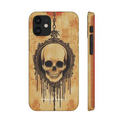 Gothic Skull Elegance iPhone 12 - Schlanke Handyhülle