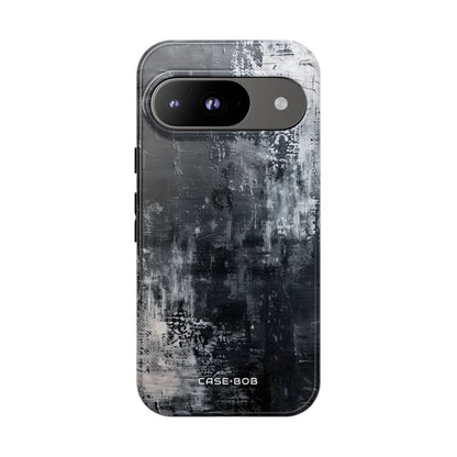 Textured Blackscape Google Pixel 9 Case - Tough