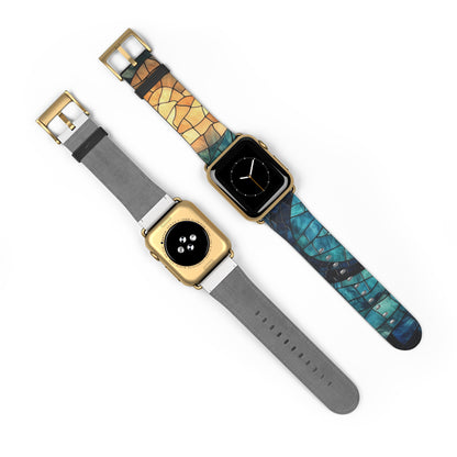 Blue Whale Mosaic - Watch Band