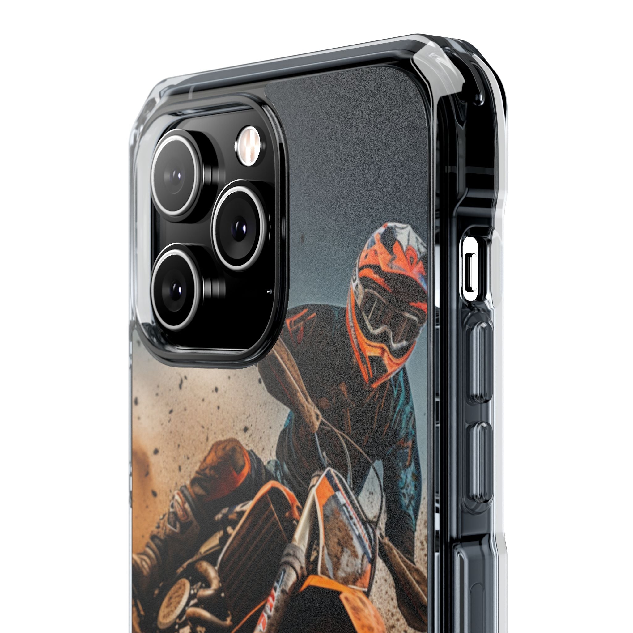 Rider Amidst Desert Fury iPhone Case - Impact