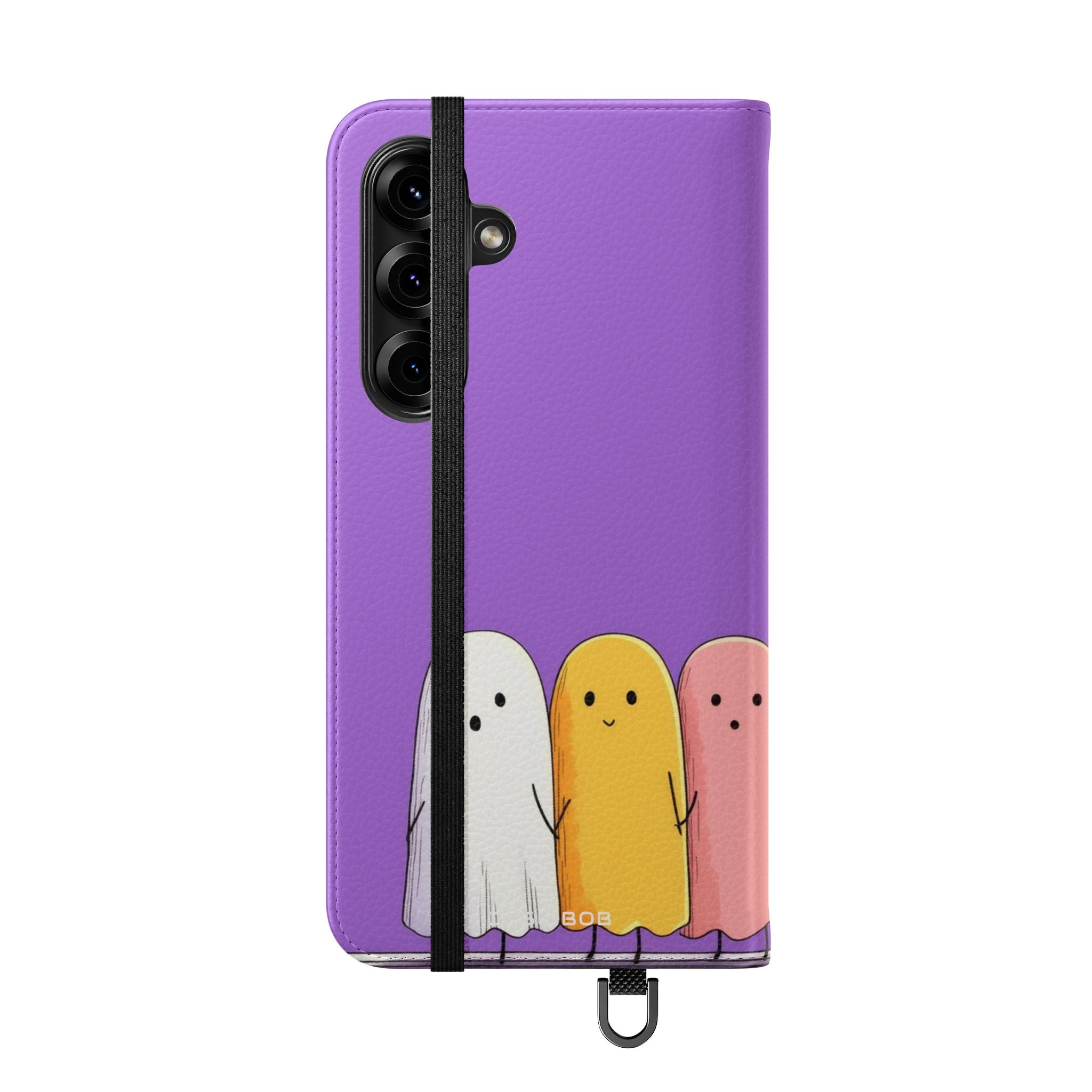 Colorful Ghosts Line - Samsung S25+ Case - Wallet