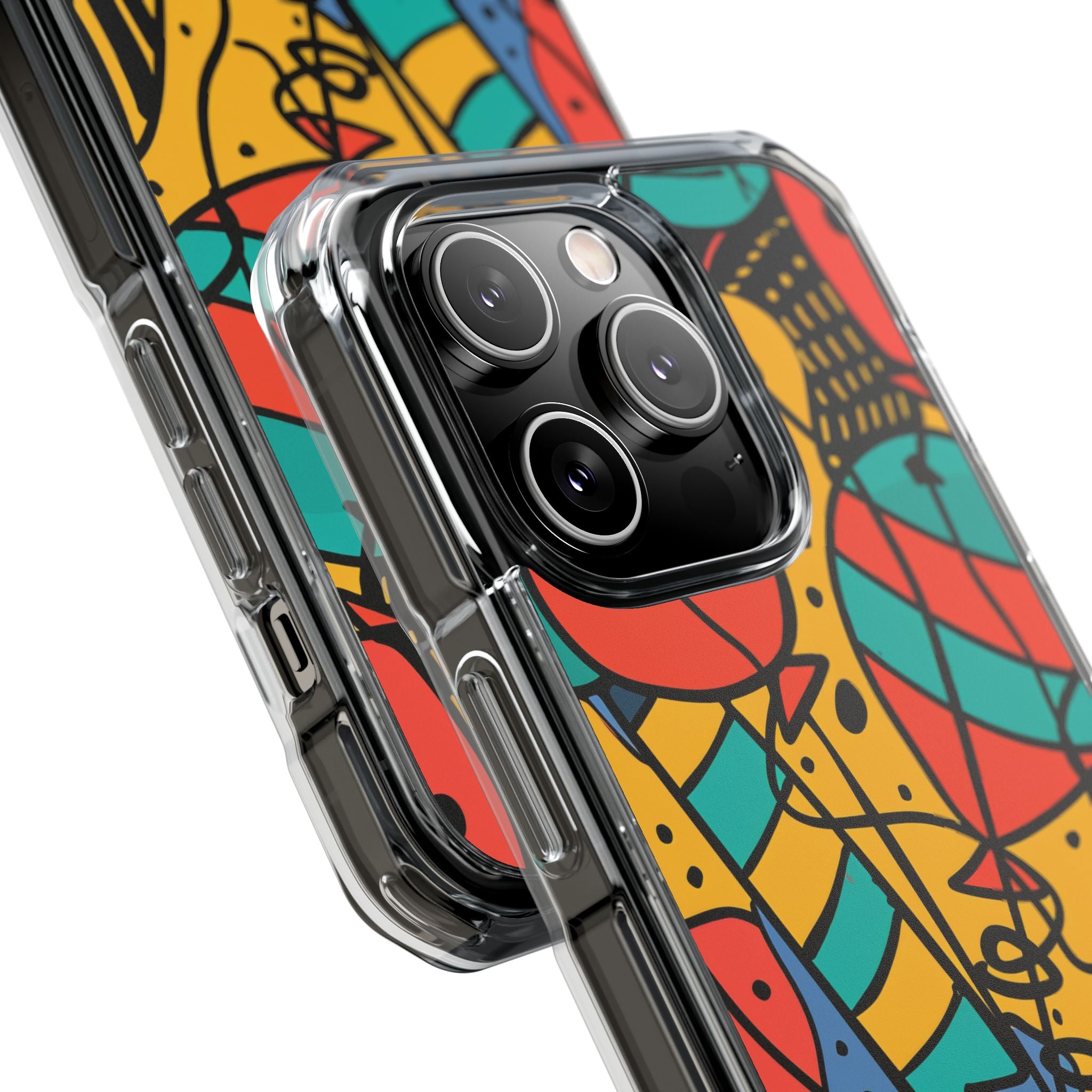 Playful Lines in Motion iPhone 14 - Clear Impact Phone Case