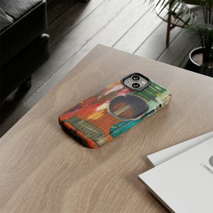 Oil painting - Guitar - Protective Phone Case