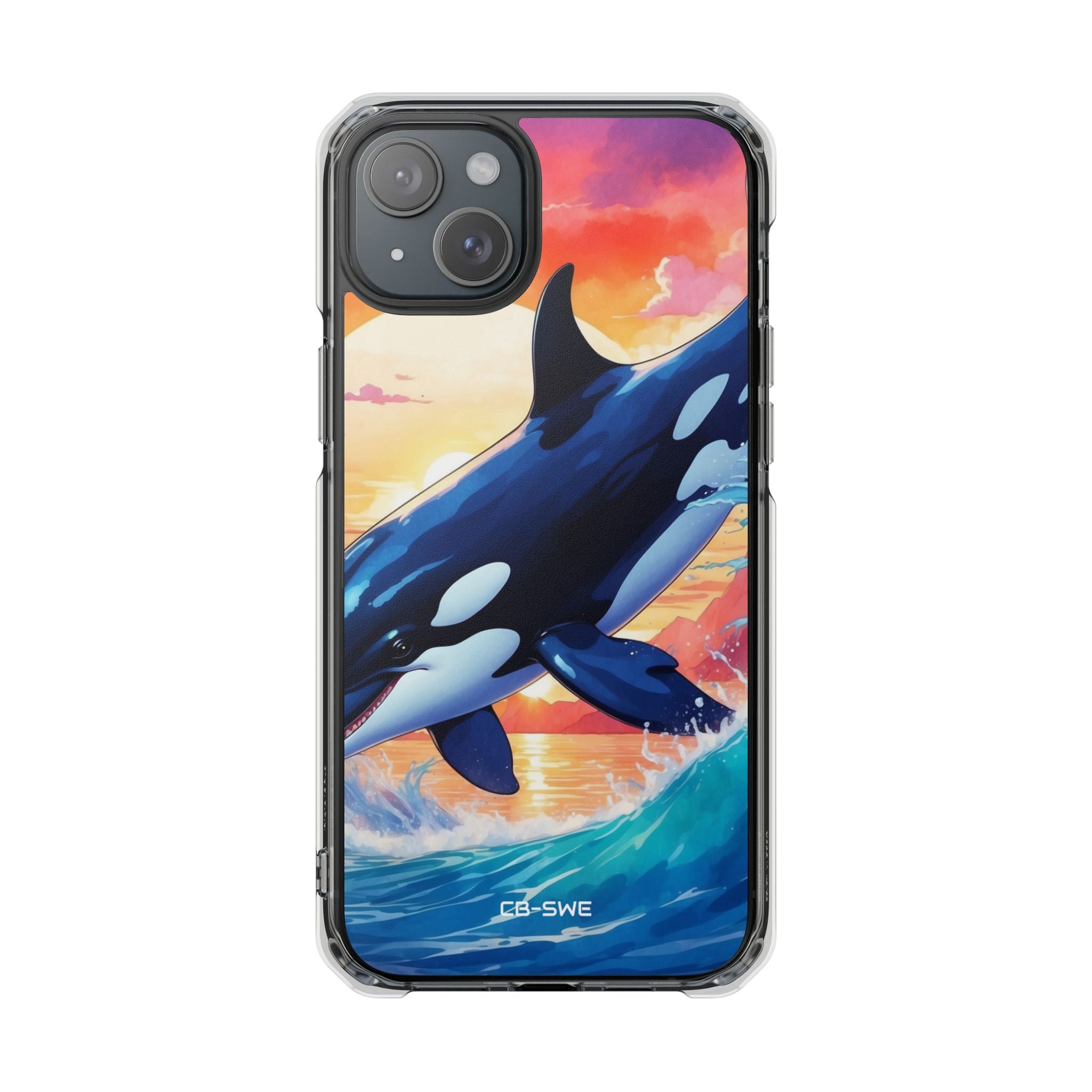 Orca Leaps Joyfully iPhone Case - Impact