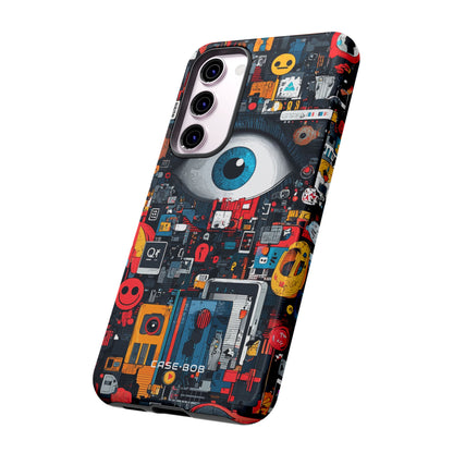 Digital Eye Blue Samsung S23 Plus Case - Tough