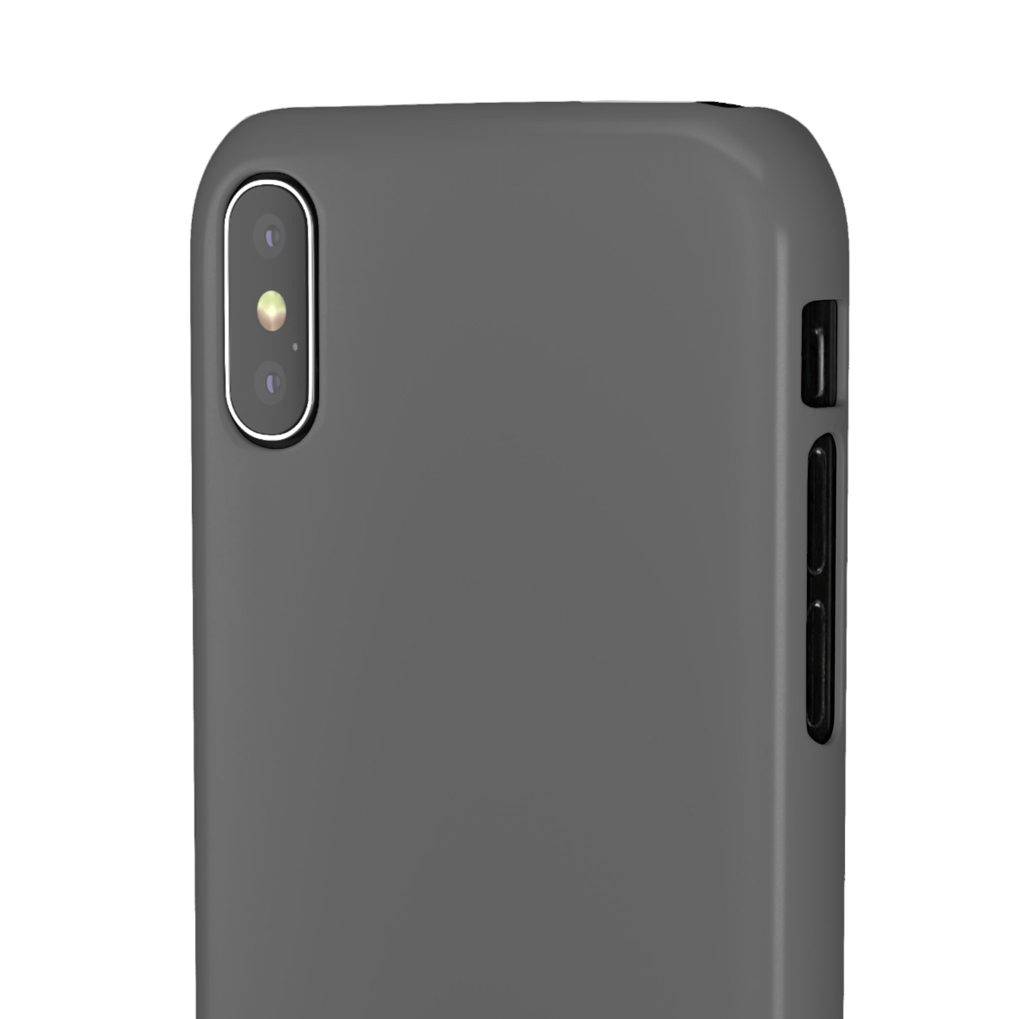 Dim Gray  iPhone X - Slim Phone Case