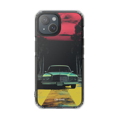 Retro Futuristic Nightscape iPhone Case - Impact