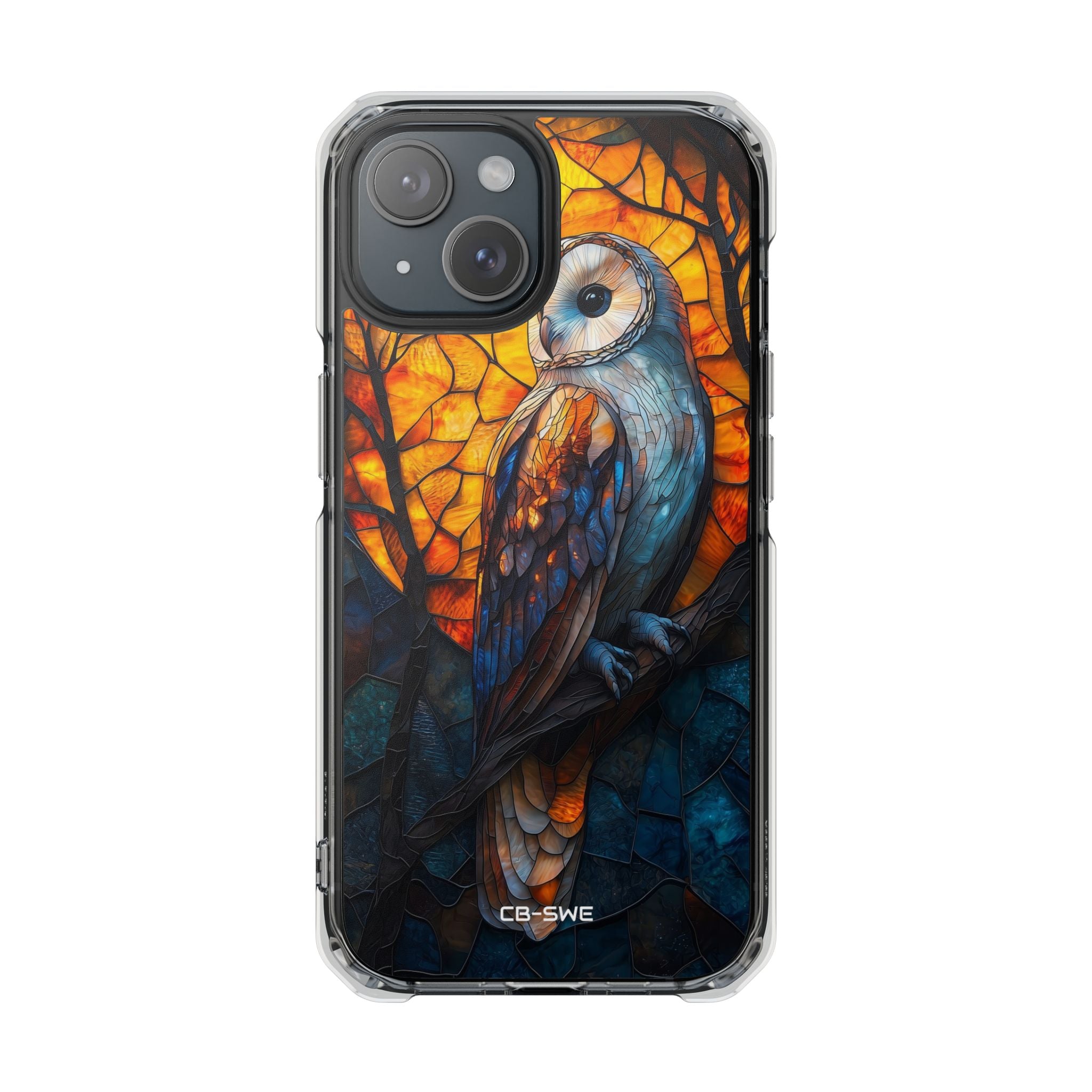 Owl Gazes Moonlight iPhone Case - Impact