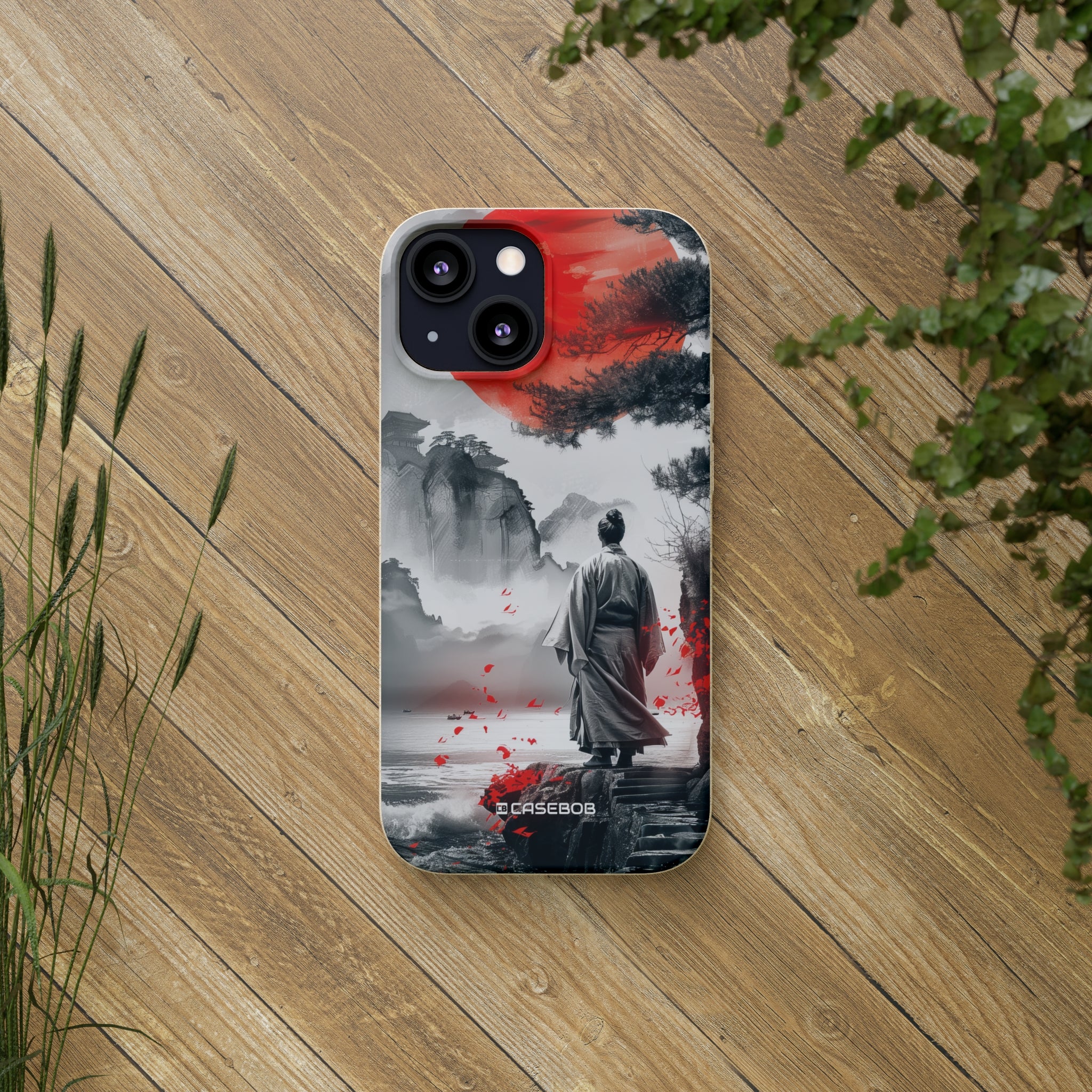 Serene Samurai Sunrise | Biodegradable Phone Case