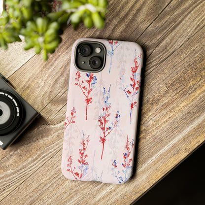 Pink Vintage Flowers - Protective Phone Case