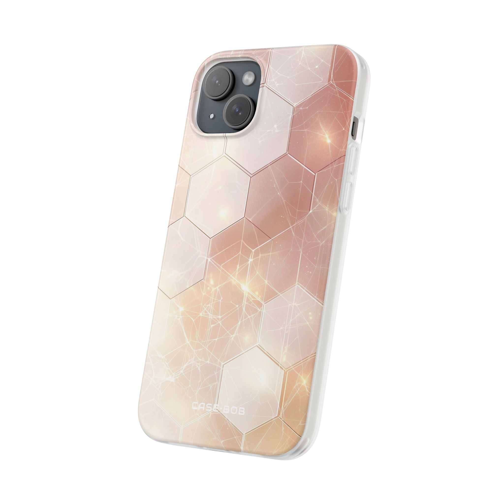 Honeycomb Glow iPhone 15 Plus Case - Soft