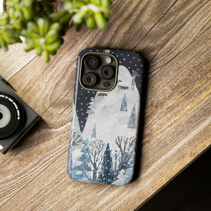 Cute Winter Landscape - Protective Phone Case