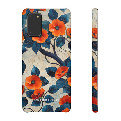 Orange Blossoms Mosaic Harmony Samsung S20 - Slim Phone Case