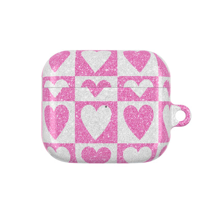 Glitter Heartgrid - AirPods Case