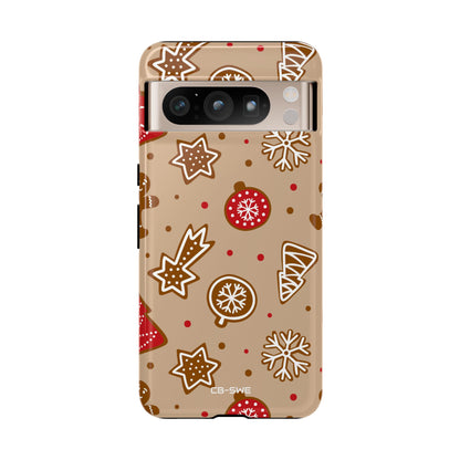 Gingerbread Men Celebrate - Google Pixel Case