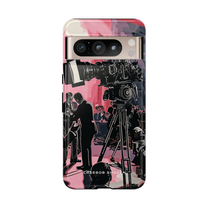 Retro Cinematic Spotlight Google Pixel 8 - Tough Phone Case