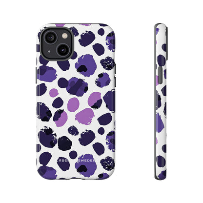 Purple Inkblots iPhone 14 - Tough Phone Case