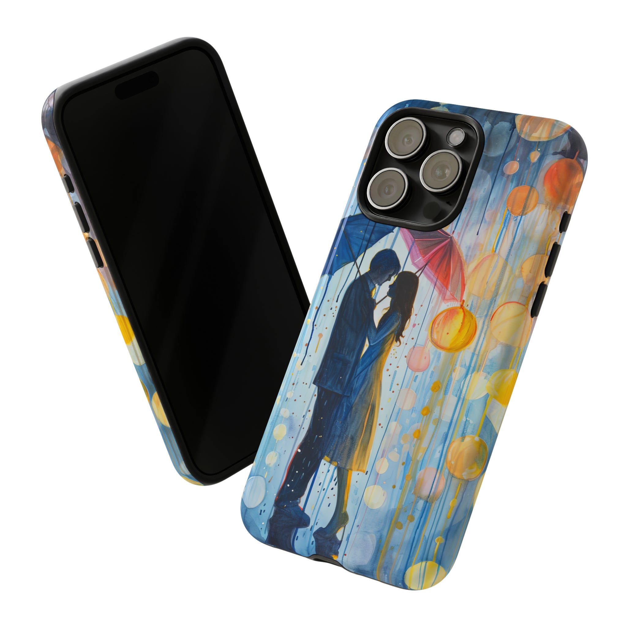 Rainy Day Love Umbrellas - Protective Phone Case